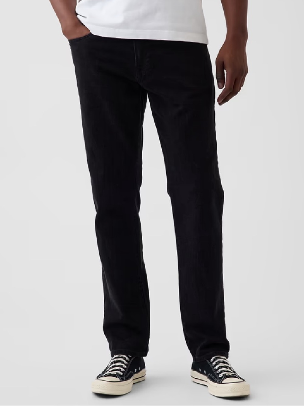 Gap Men 38/30 Black Wash Denim Mid Rise GapFlex Slim Jeans NWT